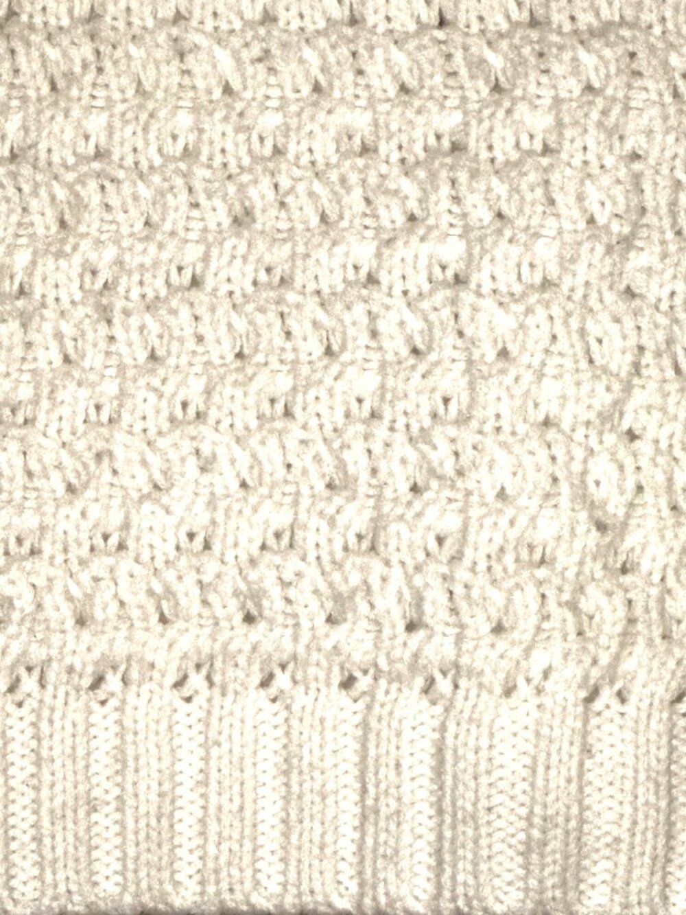 Forever 21 Size Medium White Waffle Knit Crop Top Casual Lounge Wear Cozy Vibe - Picture 8 of 9